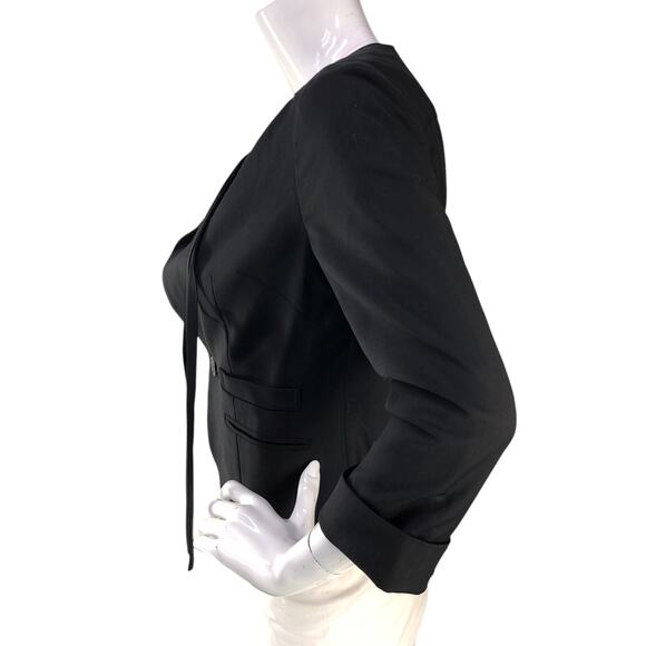 Jelly Garcia Womens Size XS Blazer Jacket One Button Partial Lining Lapel Straps - Picture 6 of 16